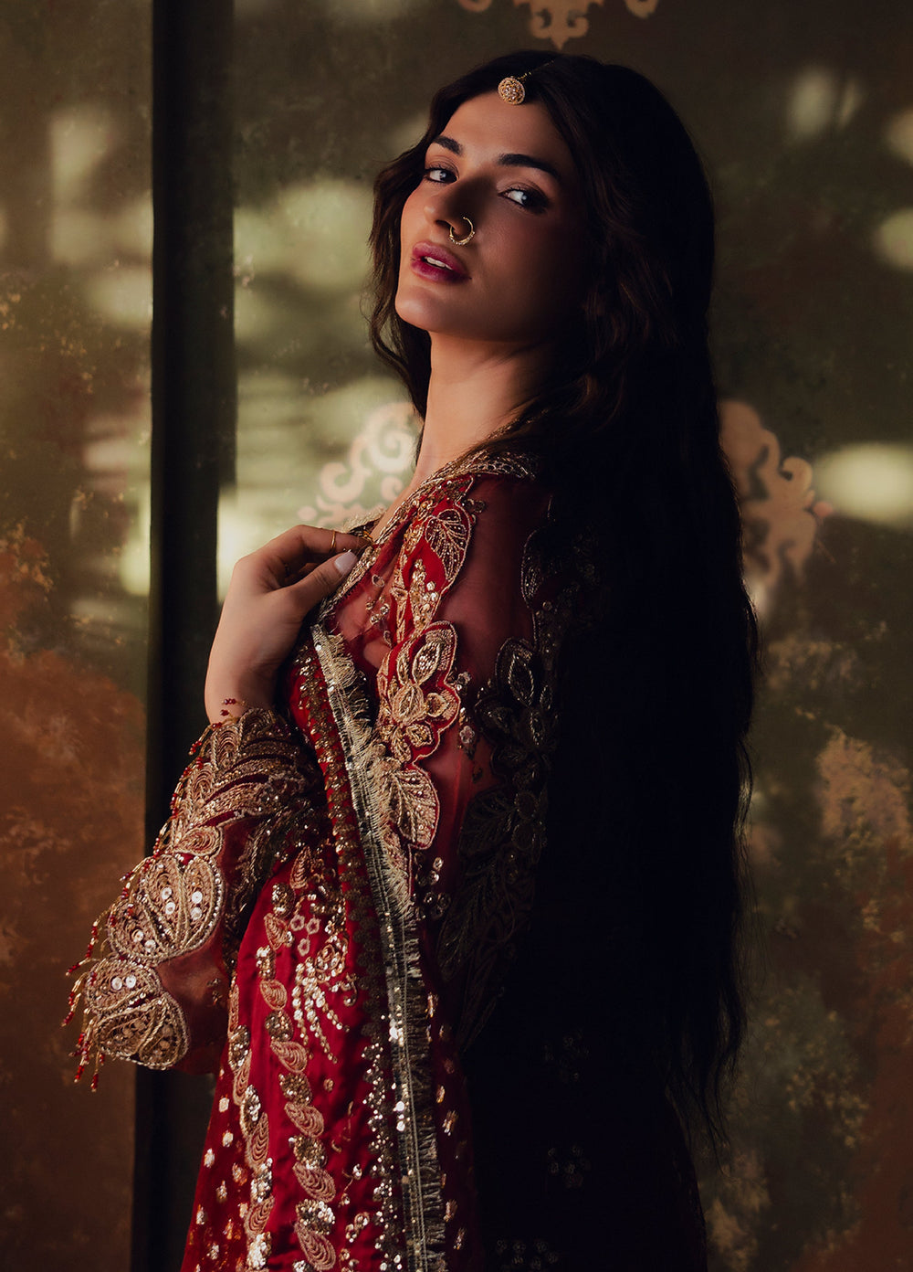Jahan Ara by Zarposh Unstitched Embroidered Organza 3 Piece Suit ZP26UWJ SITARA - Wedding Collection