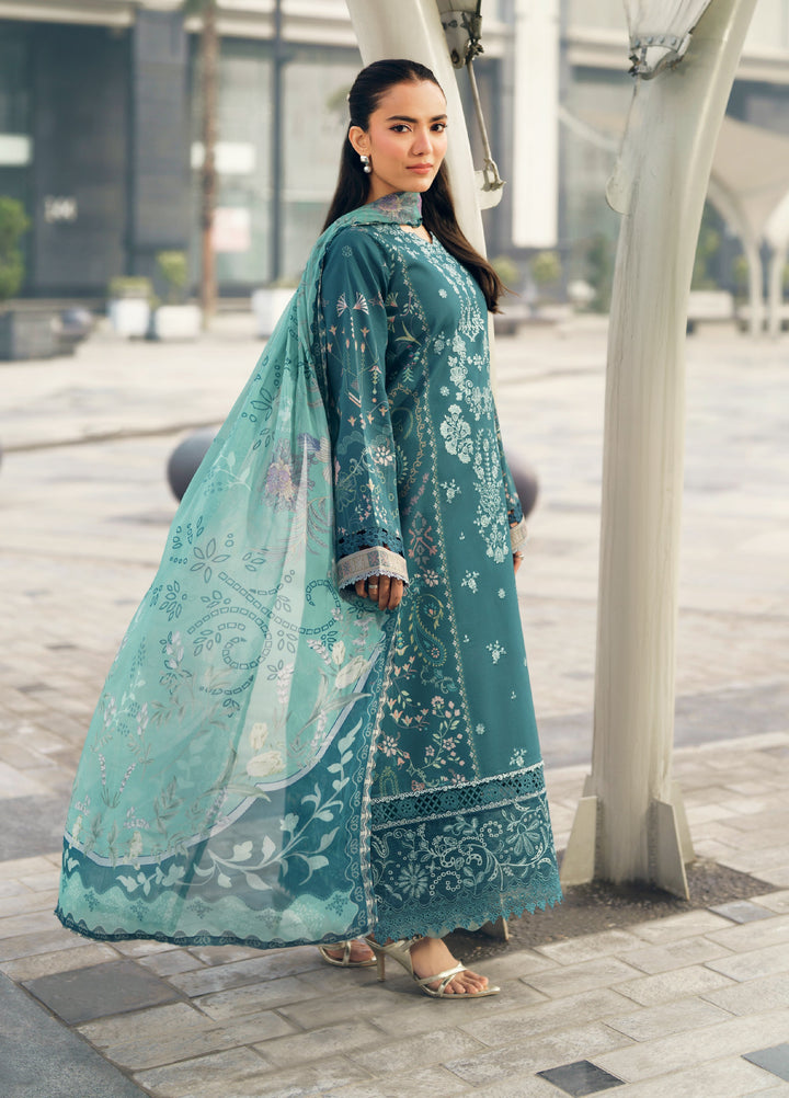 Zync by Florent Unstitched Embroidered Lawn 3 Piece Suit FL26ZU FZ-8A - Summer Collection