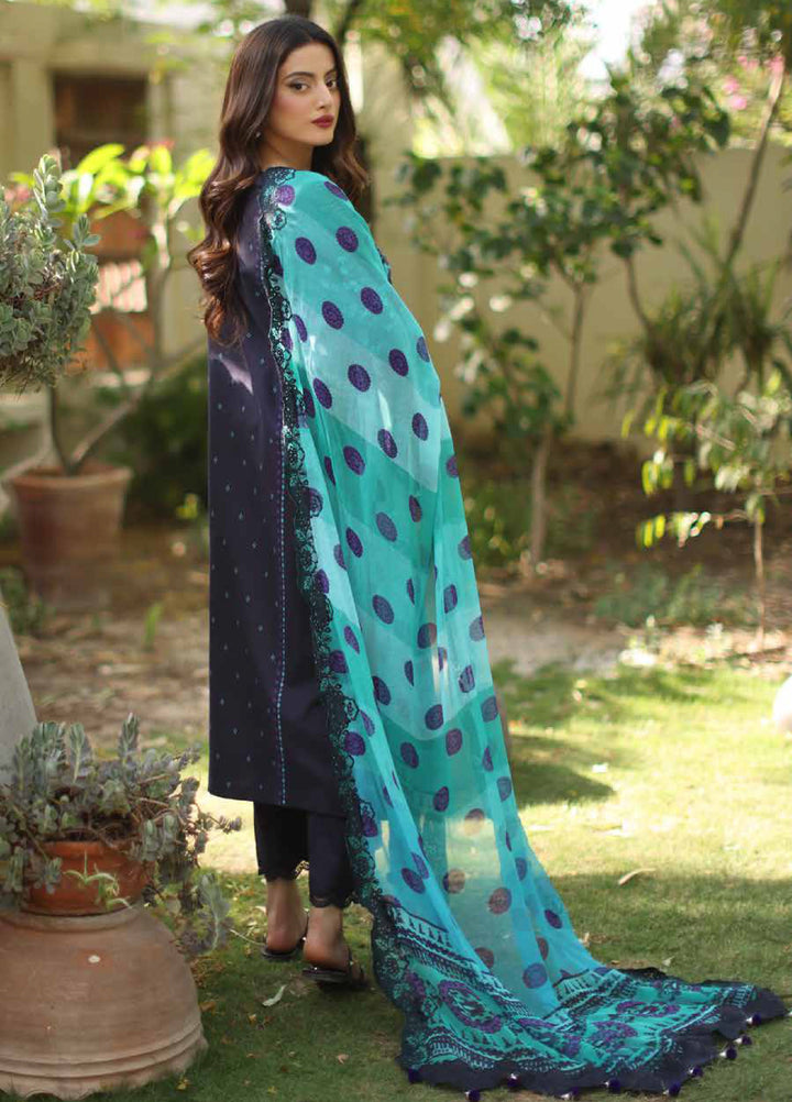 Combination by Charizma Unstitched Embroidered Luxury Lawn 3 Piece Suit CHR26UC CC6-01 - Summer Collection