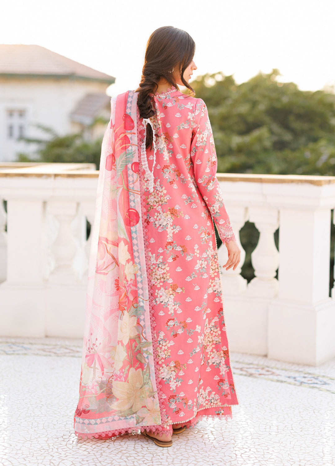 Summer Together by Afrozeh Unstitched Embroidered Lawn 3 Piece Suit AF26UST D-10 AMELUNE - Festive Collection