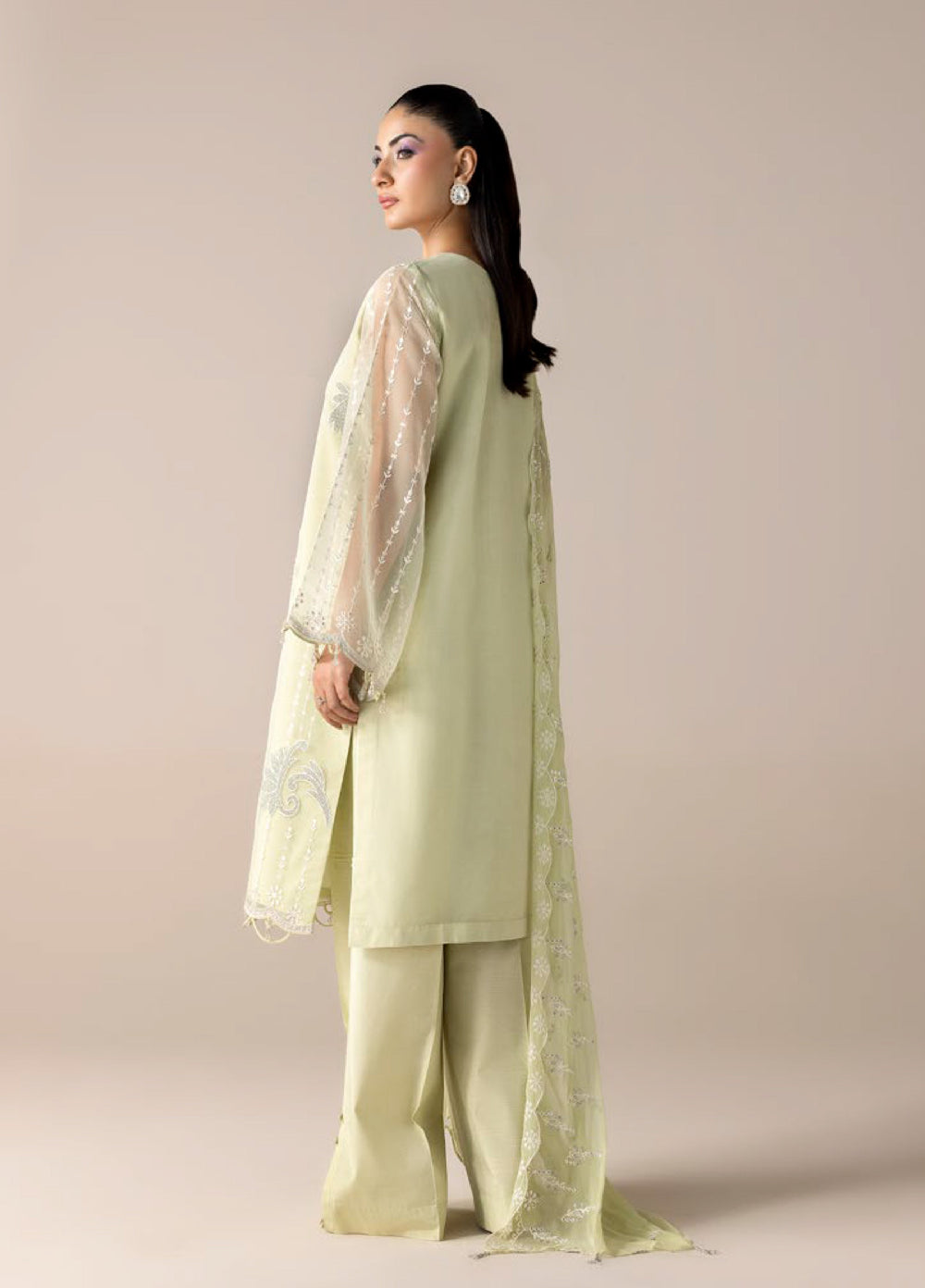Aura by Zebtan RTW Embroidered Organza 2 Piece Suit ZB26UAL A-02 - Festive Collection