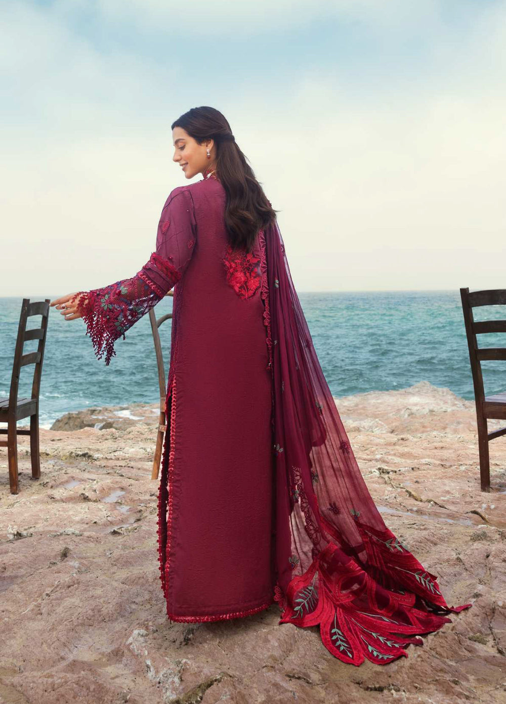 Mahiymaan by Al Zohaib Unstitched Embroidered Luxury Lawn 3 Piece Suit AZ26UM D-5 - Festive Collection
