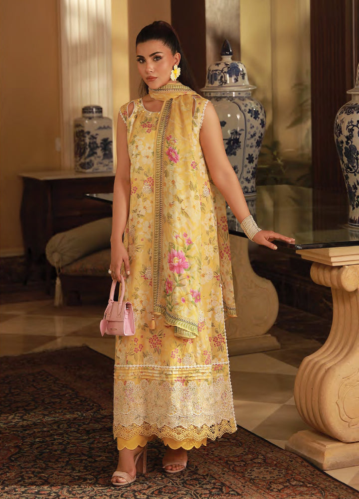 Komal Lawn by Lakhany Unstitched Embroidered Lawn 3 Piece Suit LSM26UK LG-SG-0051 - Summer Collection