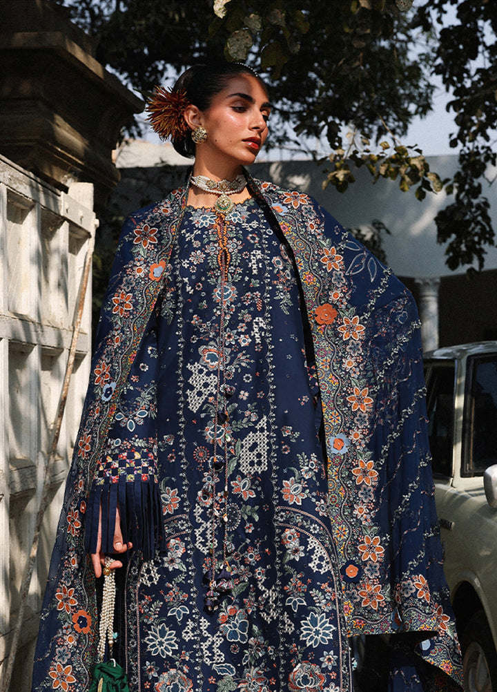 Kalabagh by Hussain Rehar Unstitched Embroidered Luxury Lawn 3 Piece Suit HR26UKL D9 Amalfa - Festive Collection