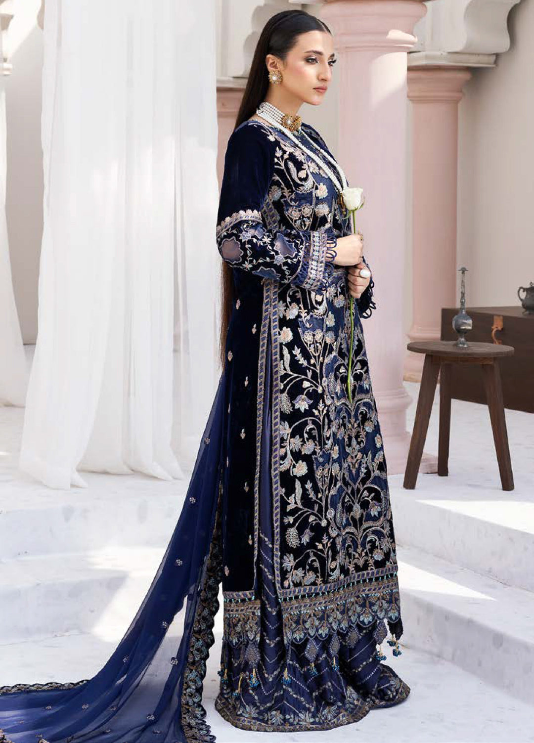 Andaz E Makhmal by Zebtan Unstitched Velvet ZB25 ZAM-01 - Festive Collection