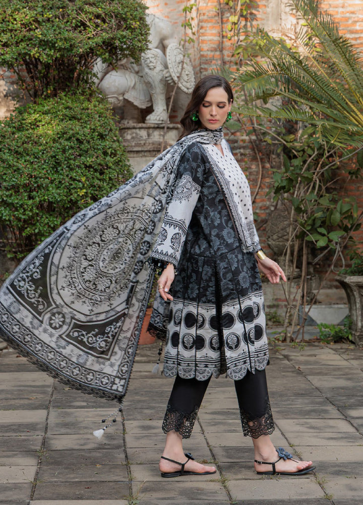 Noir and Blanc by Gul Ahmed Unstitched Printed Lawn 3 Piece Suit GA26UNBL B-62009 - Summer Collection