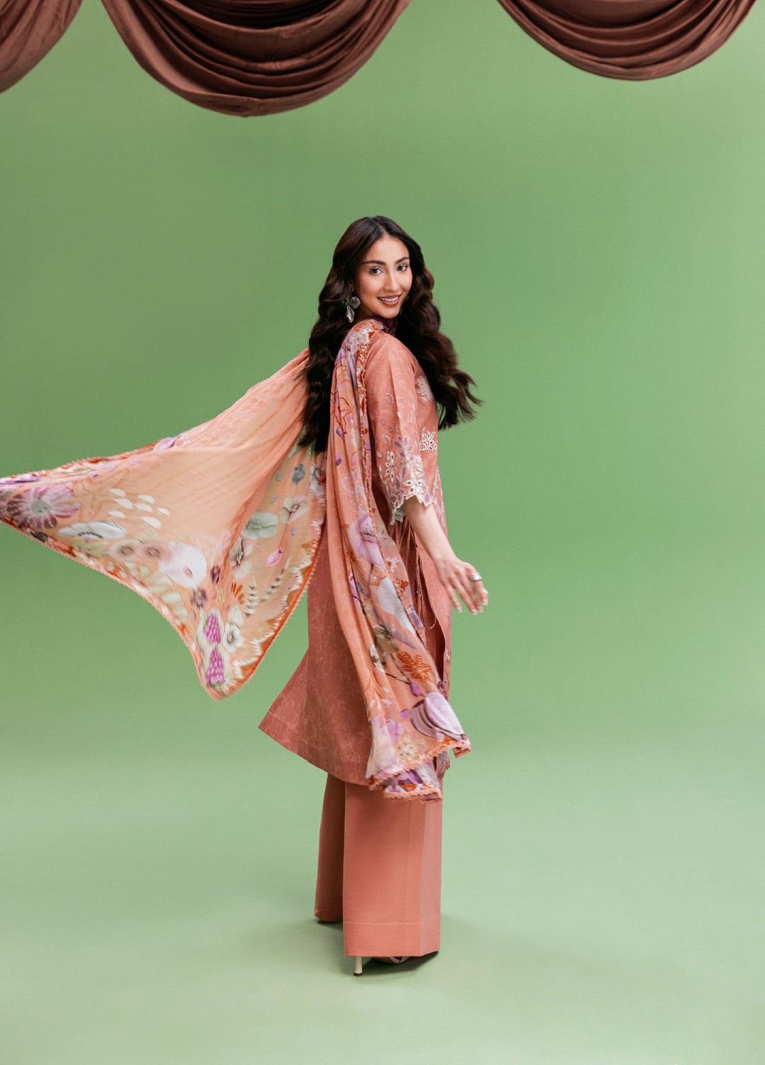 Zync by Florent Unstitched Embroidered Printkari Lawn 3 Piece Suit FL26UZP FZ-1B - Summer Collection