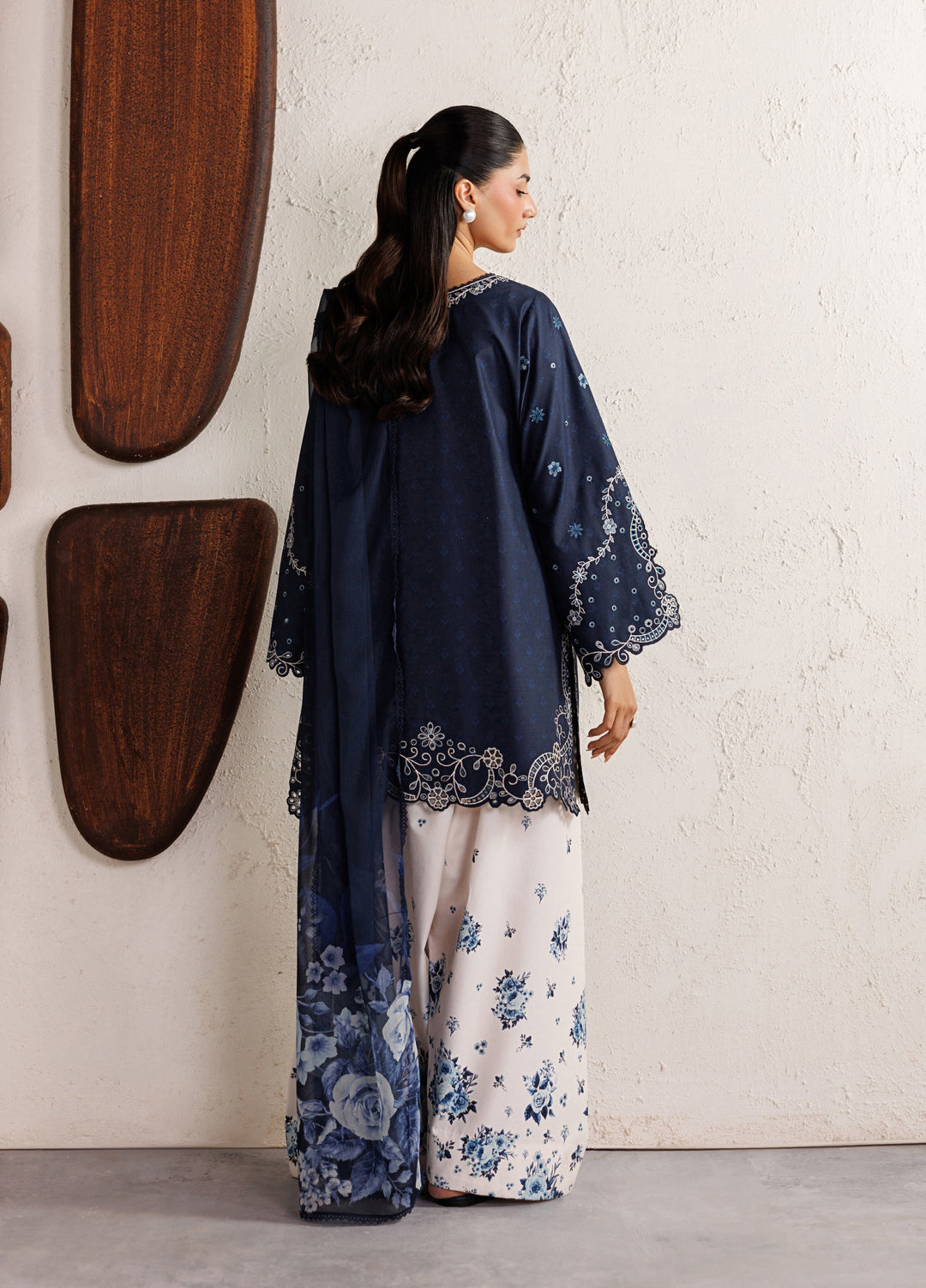 Iznik Unstitched Embroidered Lawn 3 Piece Suit IZ26ULF IBE-02 - Festive Collection