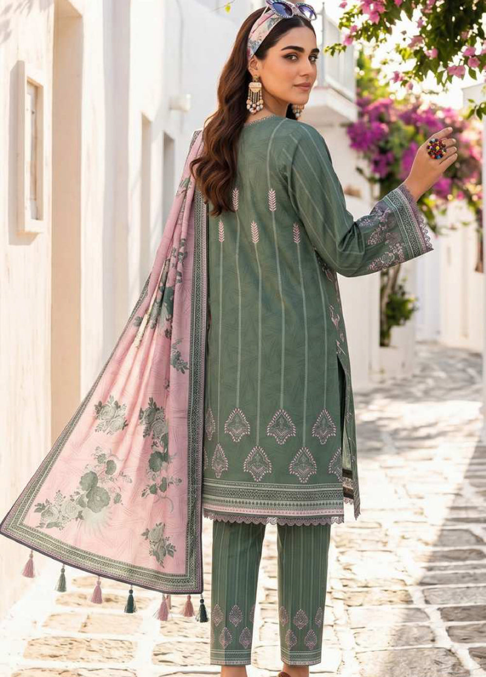 Coco Cords by Al Zohaib Unstitched Printed Lawn 3 Piece Suit AZ26UCL-5 - Casual Collection