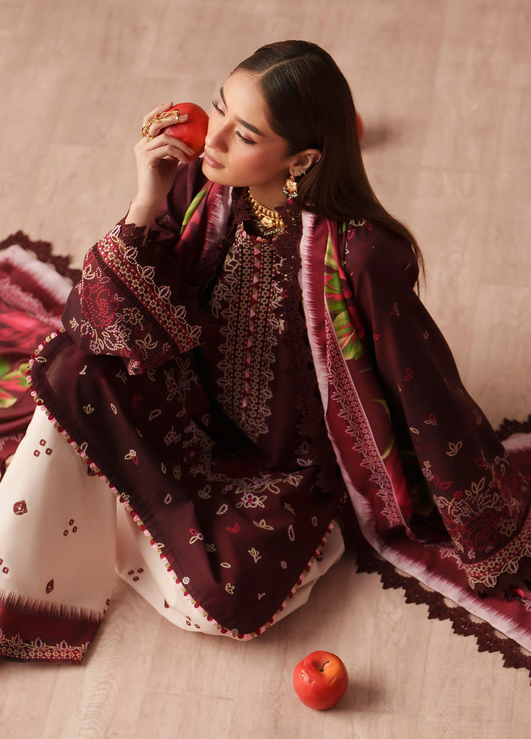 JoJo by Bin Ilyas Unstitched Embroidered Lawn 3 Piece Suit BI26UJJ D-81B - Summer Collection