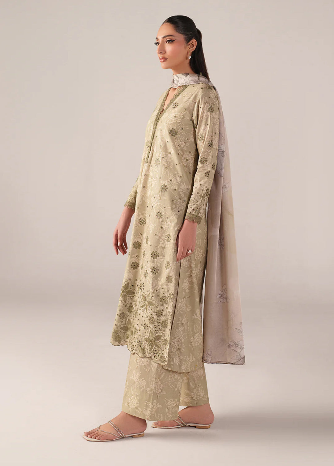 Iznik Unstitched Embroidered Lawn 3 Piece Suit IZ26US SS-07 - Summer Collection