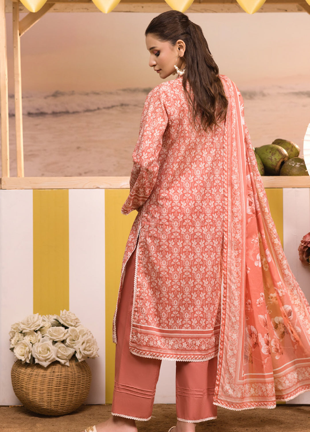 Regalia Textiles Unstitched Embroidered Lawn 3 Piece Suit RG26UEL D-7 - Casual Collection