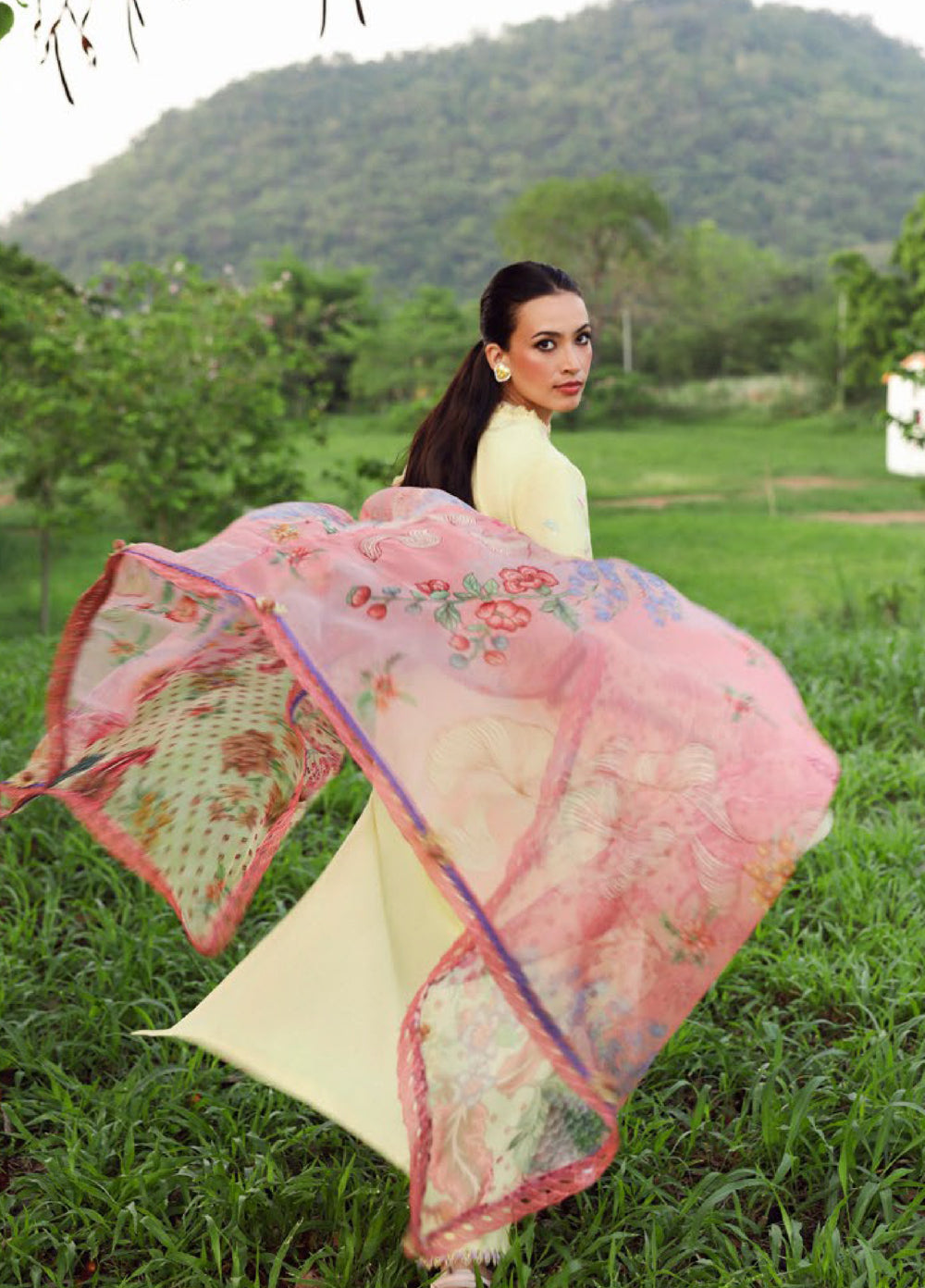 Lilas by Republic WomensWear Unstitched Embroidered Lawn 3 Piece Suit RW26ULL D-5B - Eid Collection