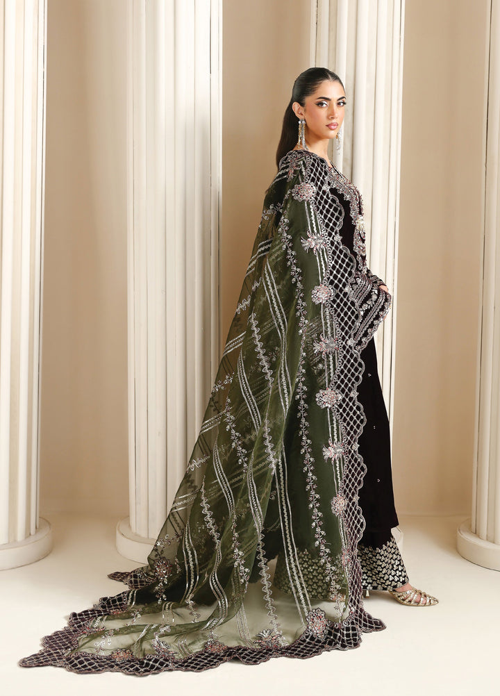 Lamour by Alizeh Fashion Unstitched Velvet Embroidered Suits 3 Piece AFB25LV D-06 Vanya - Festive Collection