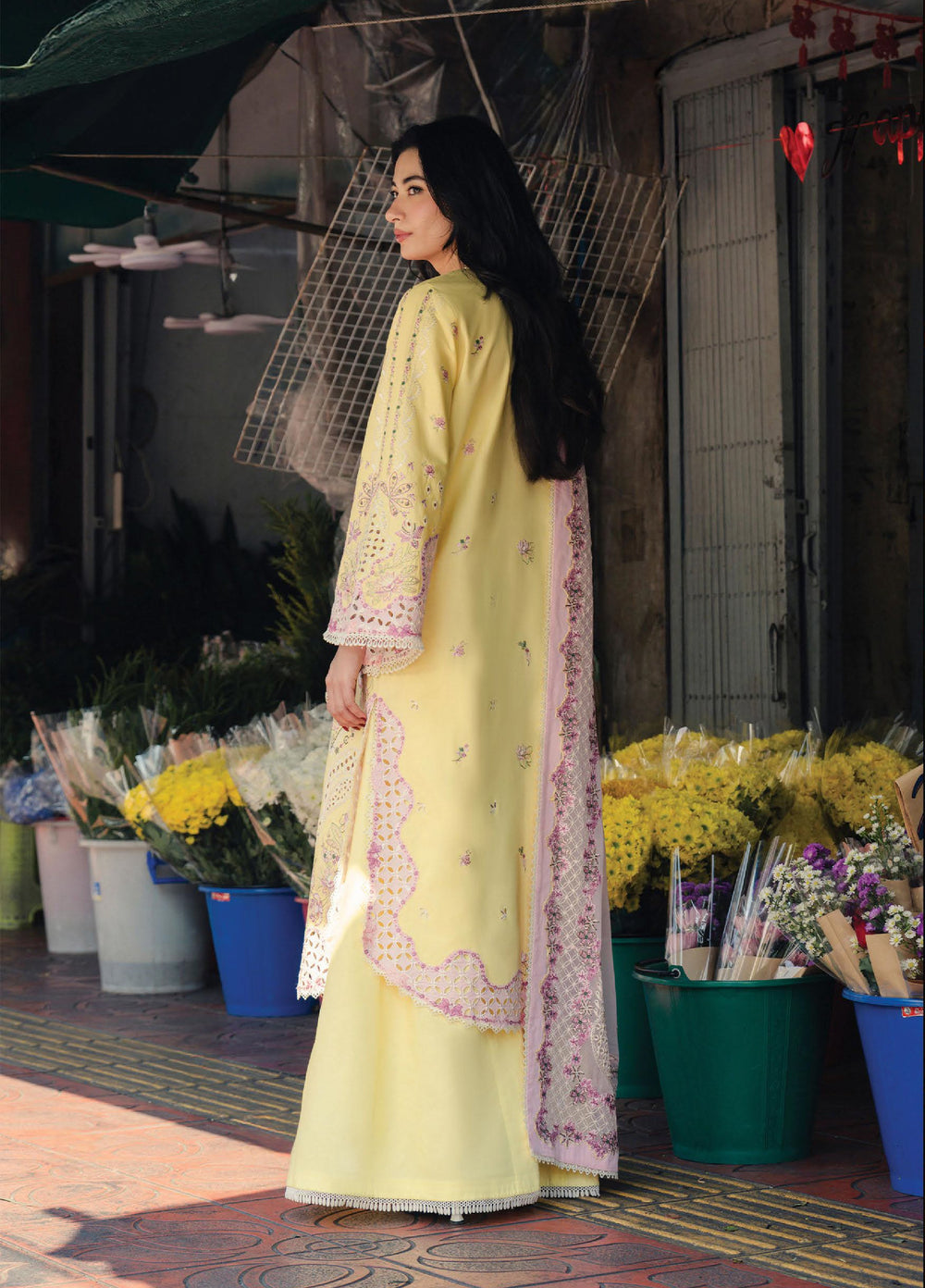 Mulaqat by Afrozeh Unstitched Embroidered Lawn 3 Piece Suit AF26UML LAMHA FWU-0060 - Festive Collection