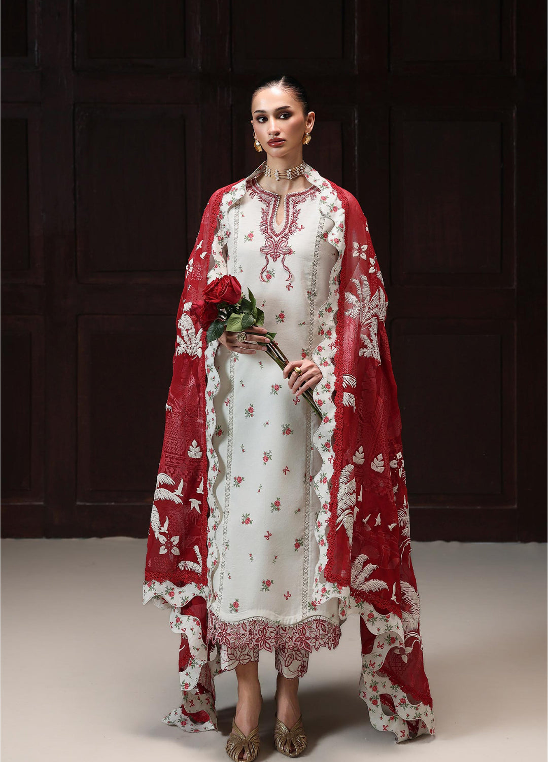 Q Prints by Qalamkar Unstitched Printed Lawn 3 Piece Suit QLK26UQL HANIA QQP-02 (B) - Summer Collection