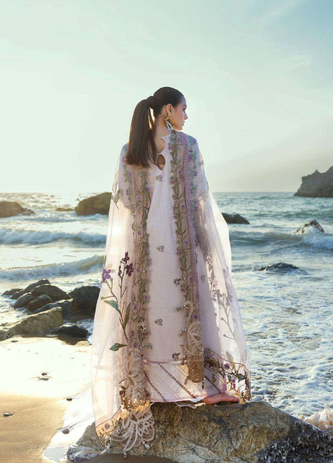 Mahiymaan by Al Zohaib Unstitched Embroidered Luxury Lawn 3 Piece Suit AZ26UM D-8 - Festive Collection