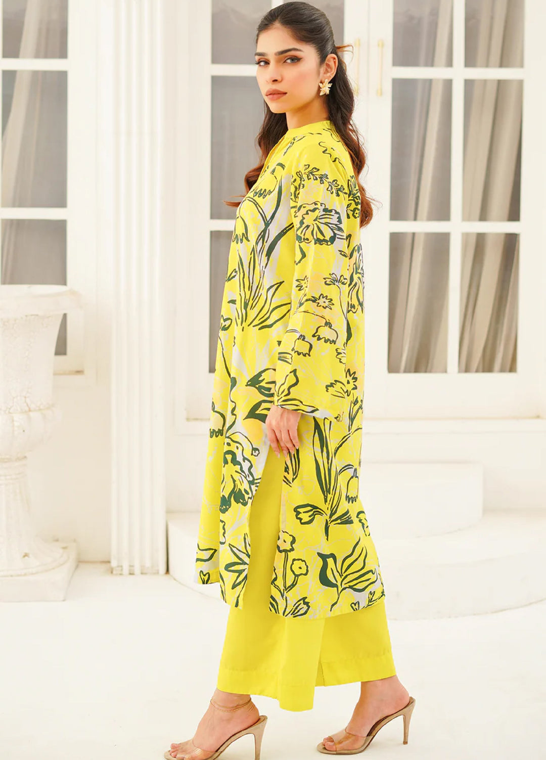 Nairah Women Pret Printed Arabic Lawn Suit NAH26PN Daffodil - Spring Collection