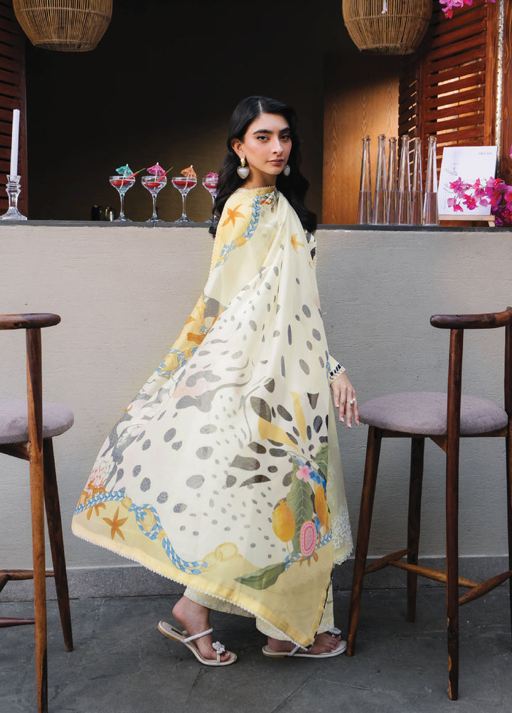 Afsanah by Seran Unstitched Embroidered Lawn 3 Piece Suit SN26UAL D-6 Sina - Summer Collection