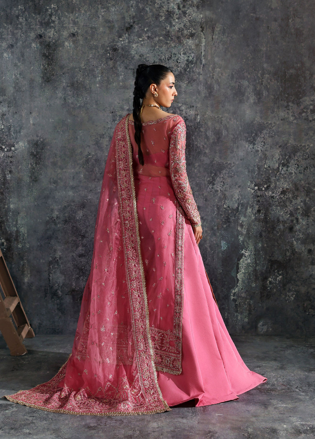 Seraphine by Zarposh Unstitched Embroidered Organza 3 Piece Suit Lilium - Wedding Collection