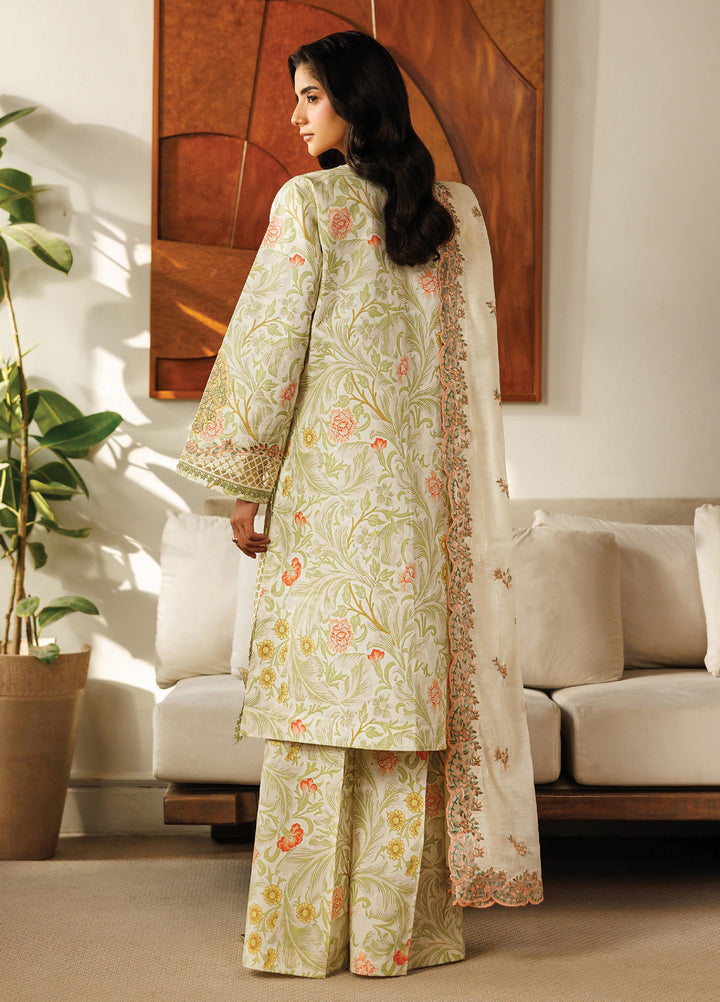 Leila by Mahnur Unstitched Embroidered Lawn 3 Piece Suit MN26ULL L-11 - Summer Collection