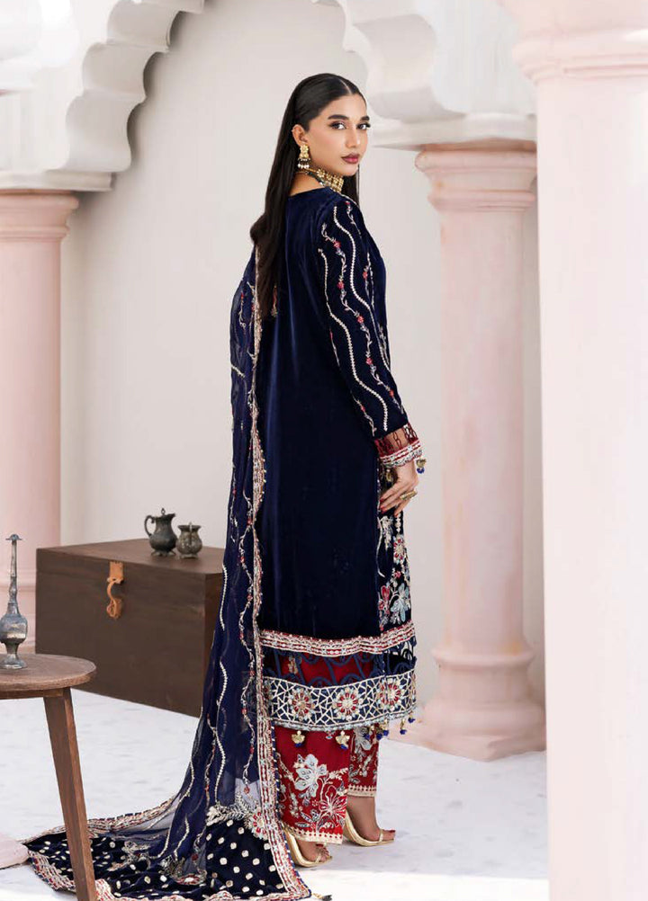 Andaz E Makhmal by Zebtan Unstitched Velvet ZB25 ZAM-11 - Festive Collection