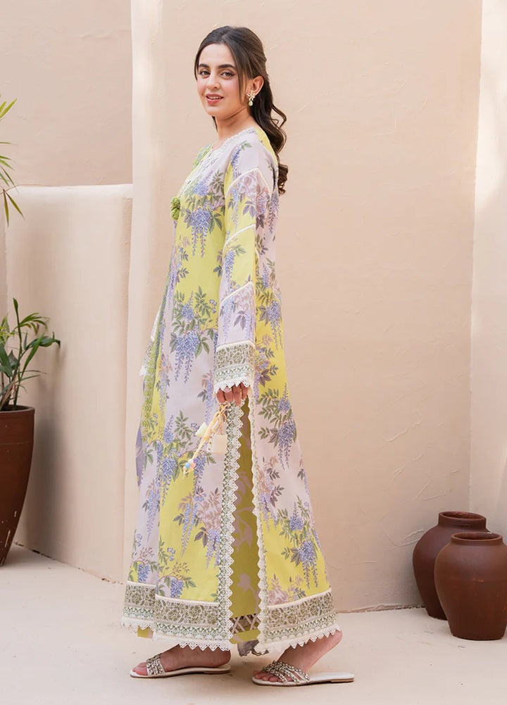 Summer in Bloom By Roheenaz Unstitched Printed Lawn 3 Piece Suit RN26USBL 37A Mystic Beauty - Festive Collection