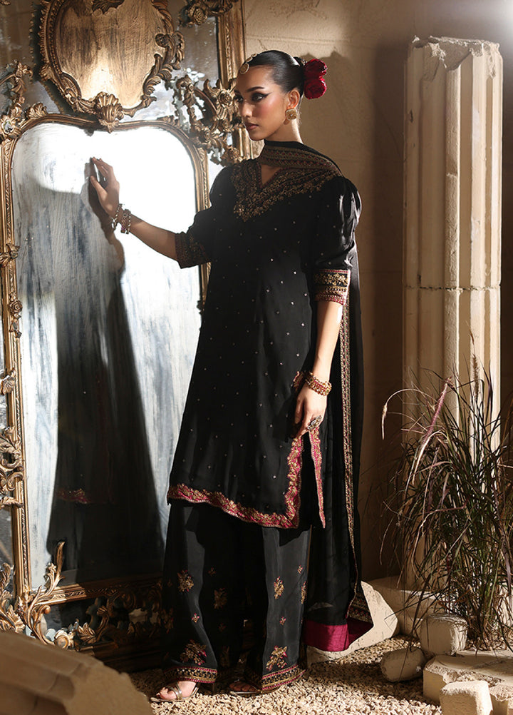 Luxe by Azure Unstitched Chiffon Embroidered Suits 3 Piece AZ25LF Mystere - Festive Collection