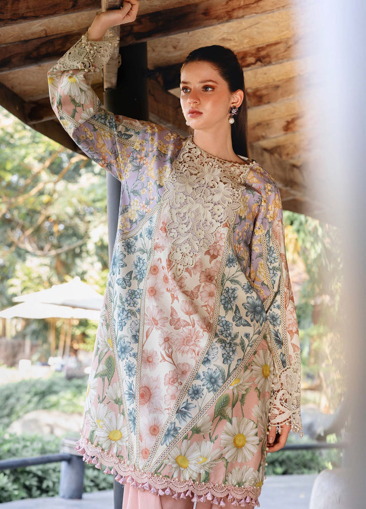 M Prints by Maria B Unstitched Printed Lawn 3 Piece Suit MB26UMP D-10 B - Summer Collection