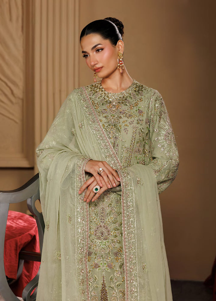 Celeste by Emaan Adeel Unstitched Embroidered Chiffon 3 Piece Suit EA26UCF Elara - Festive Collection
