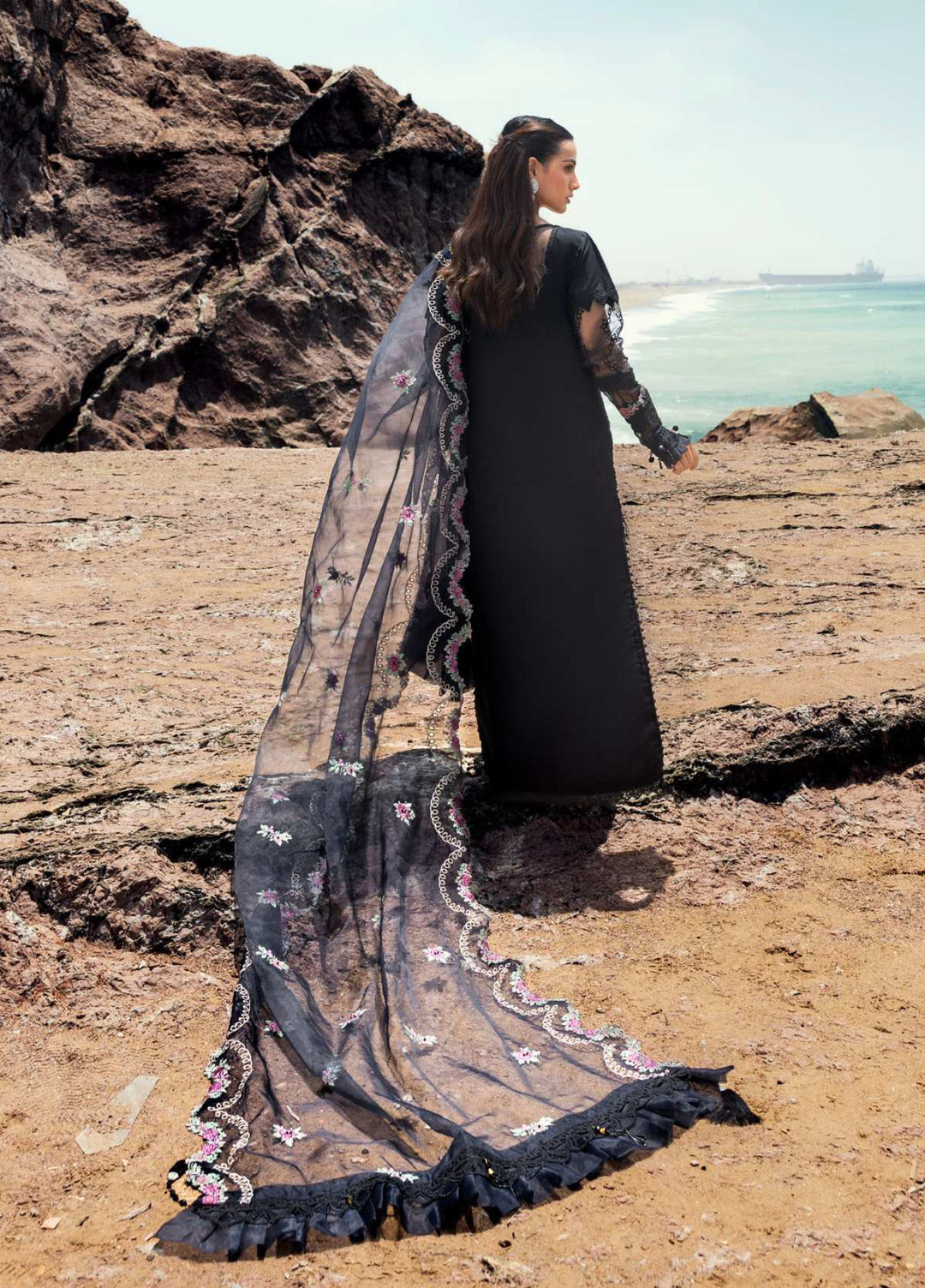 Mahiymaan by Al Zohaib Unstitched Embroidered Luxury Lawn 3 Piece Suit AZ26UM D-3 - Festive Collection