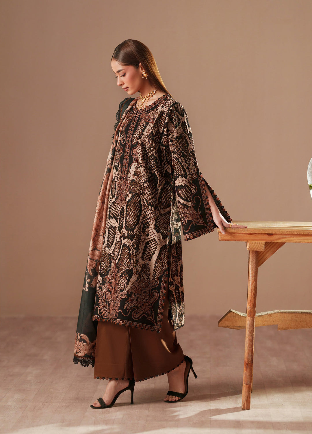 JoJo by Bin Ilyas Unstitched Embroidered Lawn 3 Piece Suit BI26UJJ D-83A - Summer Collection