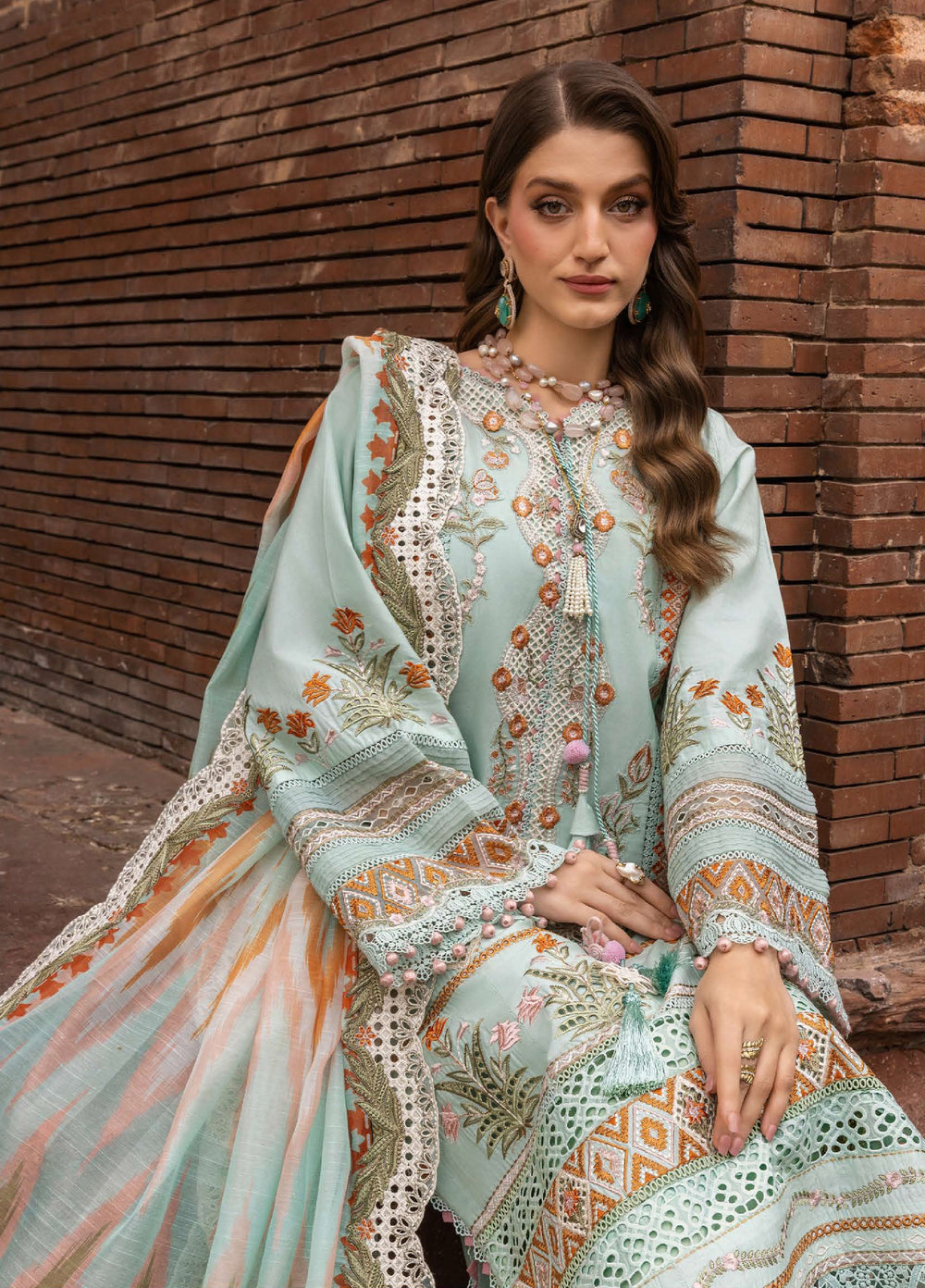 Saira Shakira Unstitched Embroidered Lawn 3 Piece Suit SSR26ULE SS-008A - Eid Collection