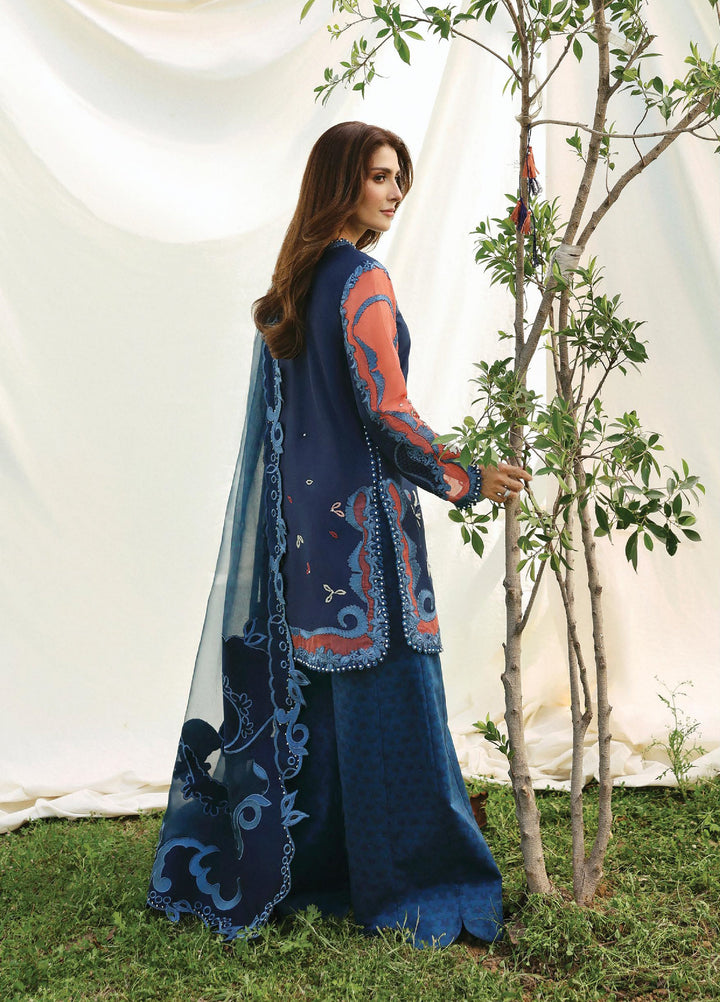 A-Lawn by Afrozeh Unstitched Embroidered Lawn 3 Piece Suit AF26UAL Avaia FWU-0062-3PO - Eid Collection