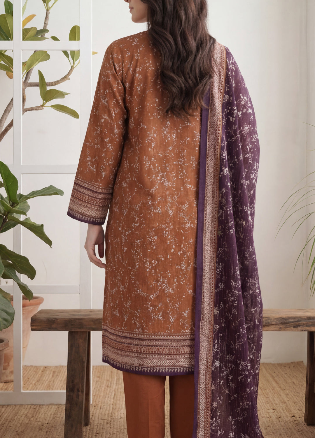 Daman by VS Textiles Unstitched Printed Lawn 3 Piece Suit VS26UDL D-12 856 - Casual Collection