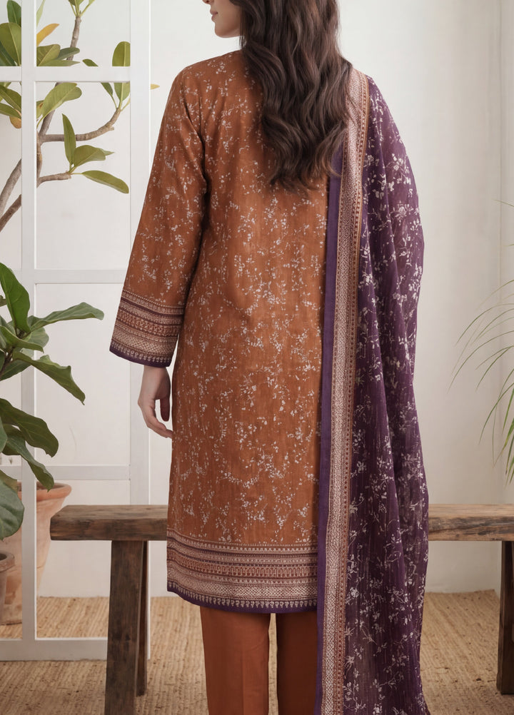 Daman by VS Textiles Unstitched Printed Lawn 3 Piece Suit VS26UDL D-12 856 - Casual Collection