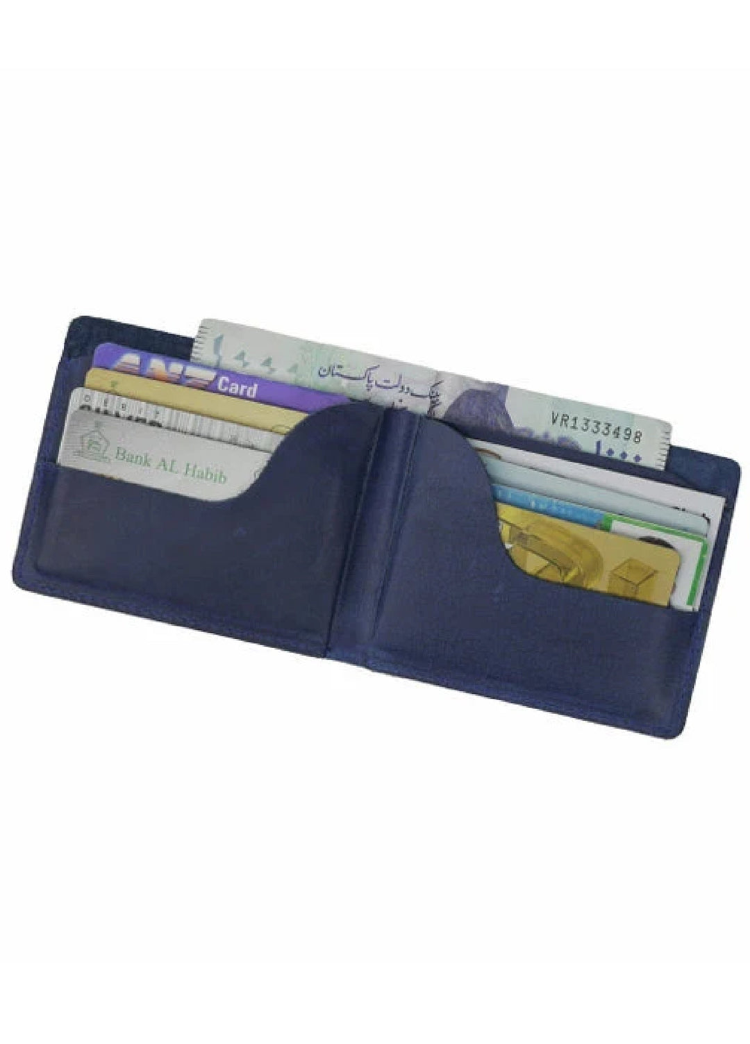 Vintage by Jild Mens Genuine Vintage Leather Wallet-BLUE BERRY S2 - Wallets Collection