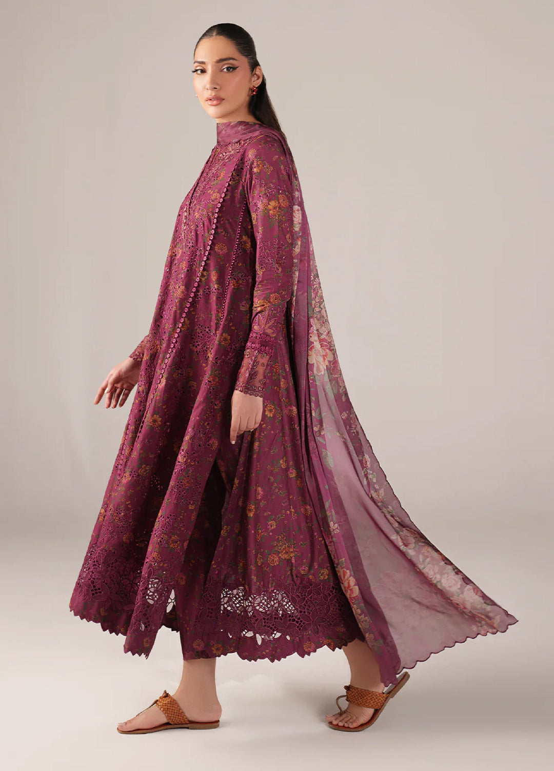 Iznik Unstitched Embroidered Lawn 3 Piece Suit IZ26US SS-04 - Summer Collection