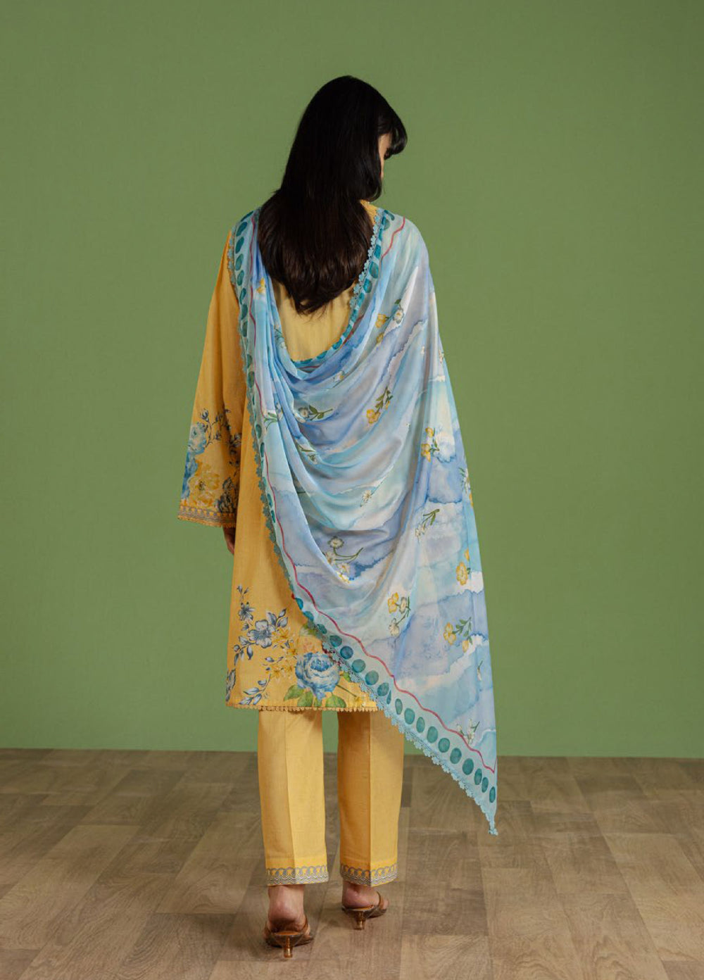 Coco by Zara Shahjahan Unstitched Printed Lawn 3 Piece Suit CZS26UPL CELENE-4B - Summer Collection