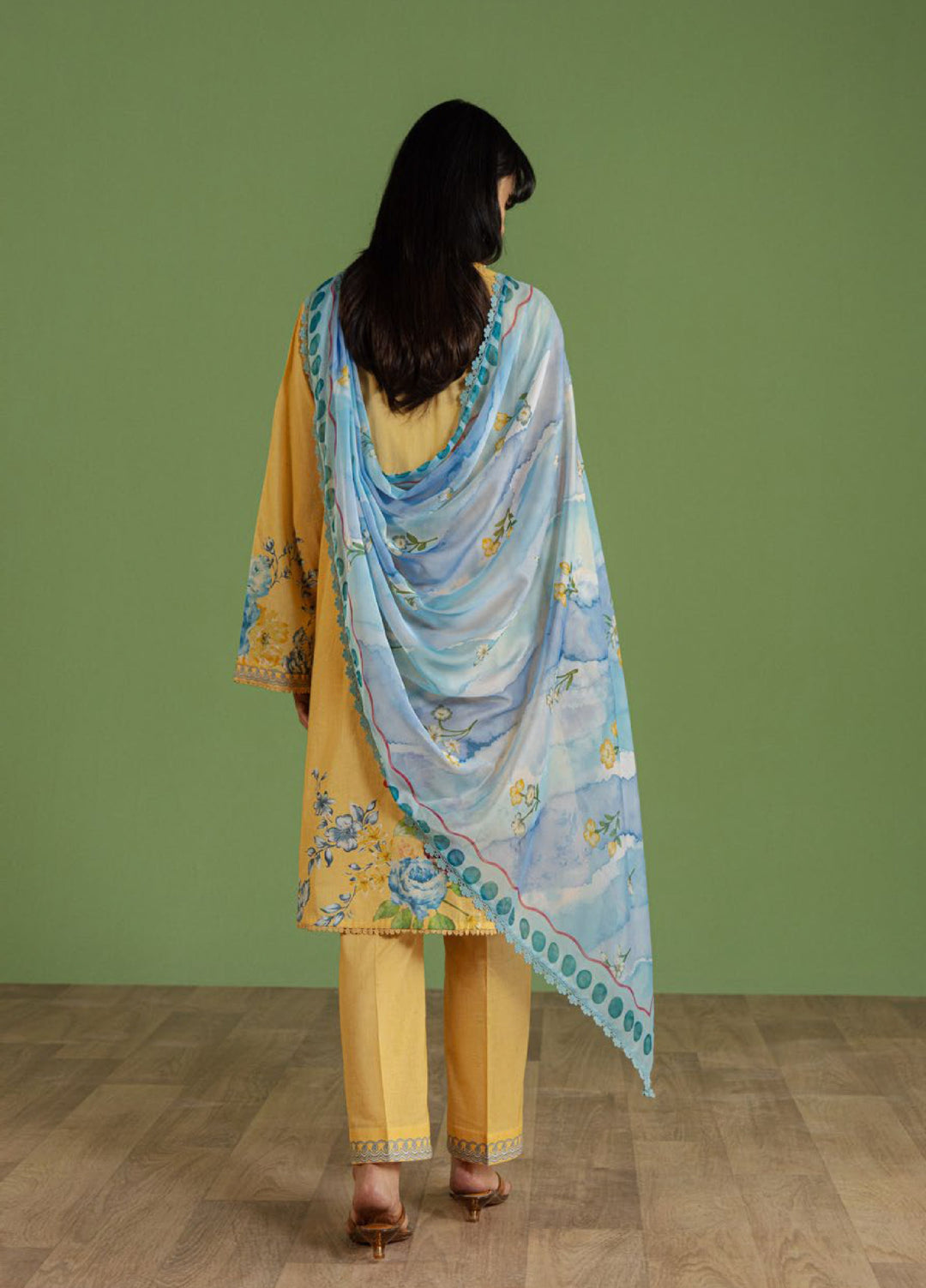 Coco by Zara Shahjahan Unstitched Printed Lawn 3 Piece Suit CZS26UPL CELENE-4B - Summer Collection