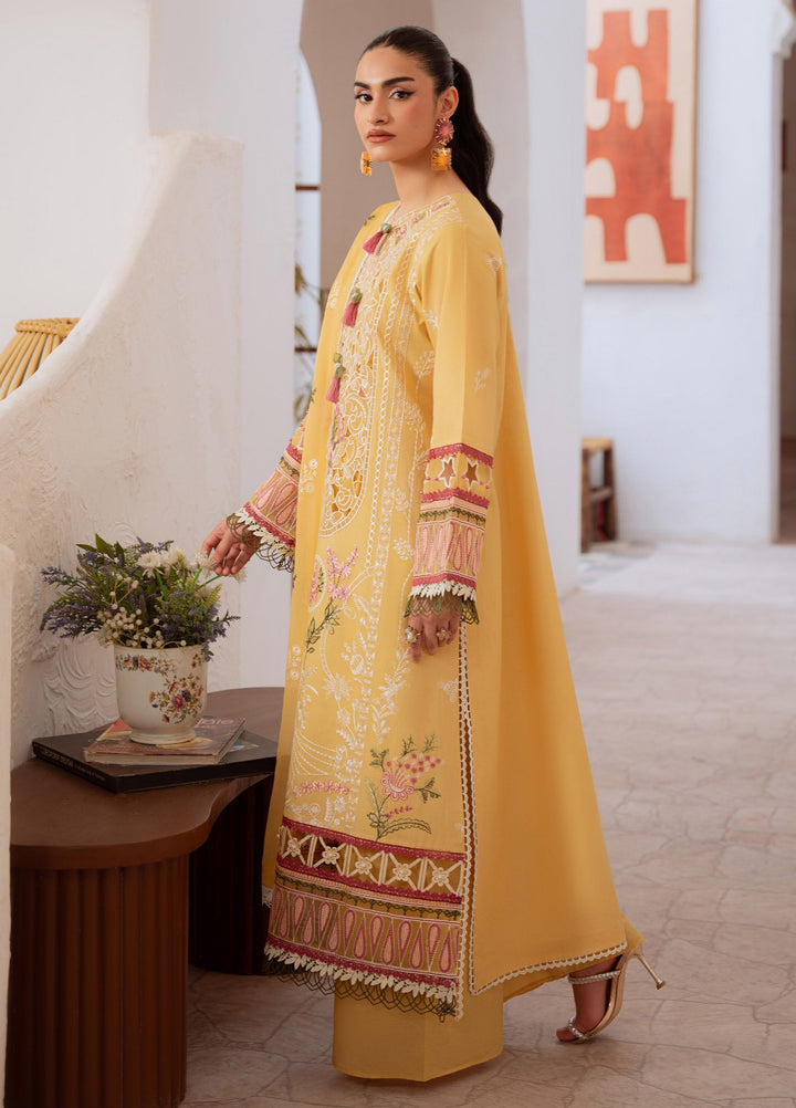Shanaya by Mahnur Unstitched Lawn Embroidered 3 Piece Suit MN26US SN-01 - Summer Collection