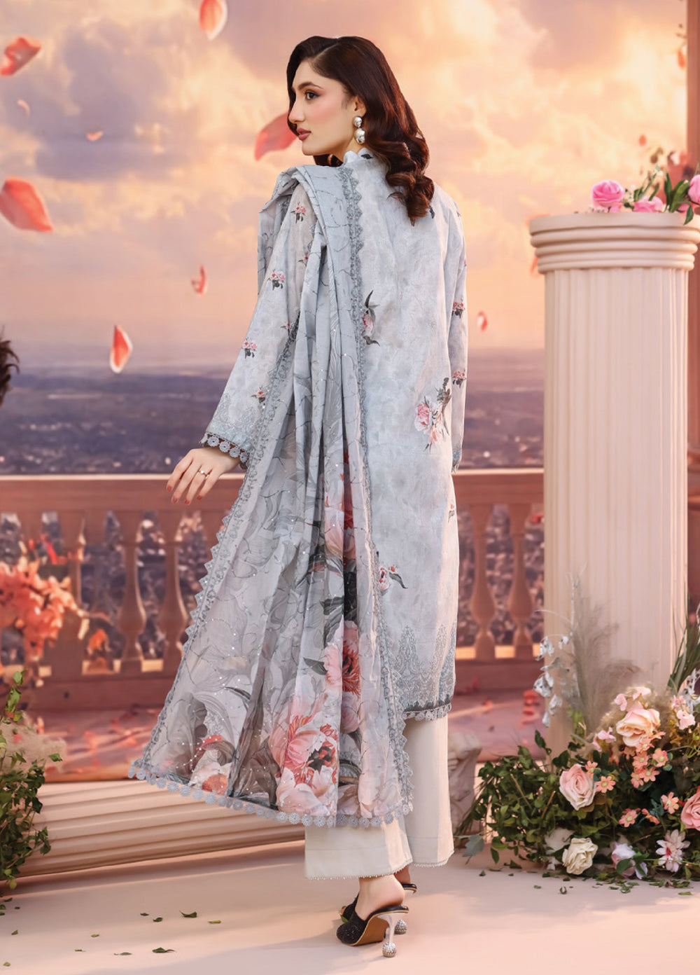 Salina by Regalia Textile Unstitched Cutwork Embroidered Lawn 3 Piece Suit RG26USCL D-4 - Summer Collection
