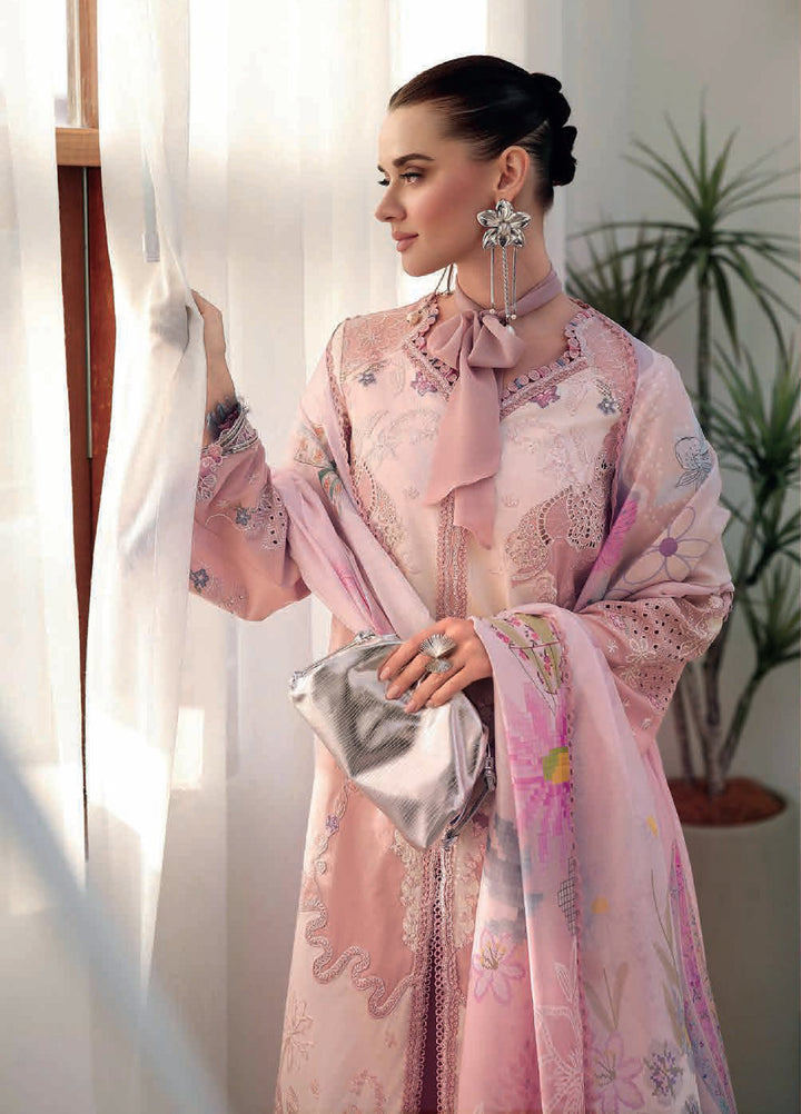 Qalamkar Chikankari Unstitched Embroidered Lawn 3 Piece Suit QLK26UCL CM-06 Noura - Summer Collection