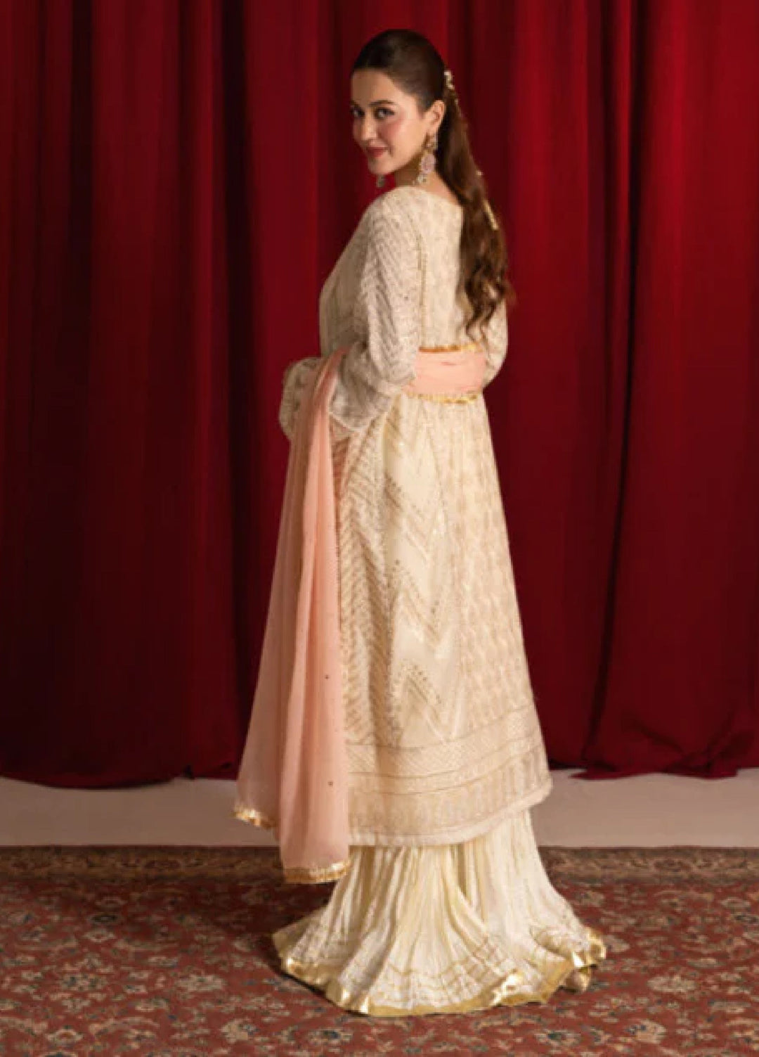 Zaaviay Luna Pearl Chikankari Suit Pret 3 Piece Festive Collection