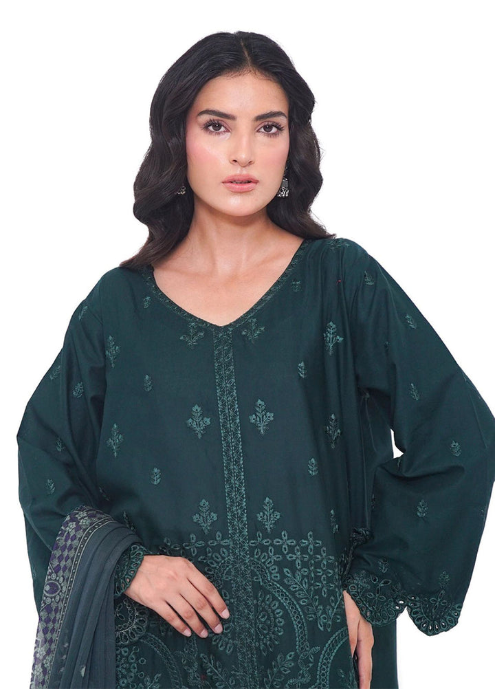 Ileen by naba bilal RTW Embroidered Lawn 3 Piece Suit IN26REL Sila - Casual Collection