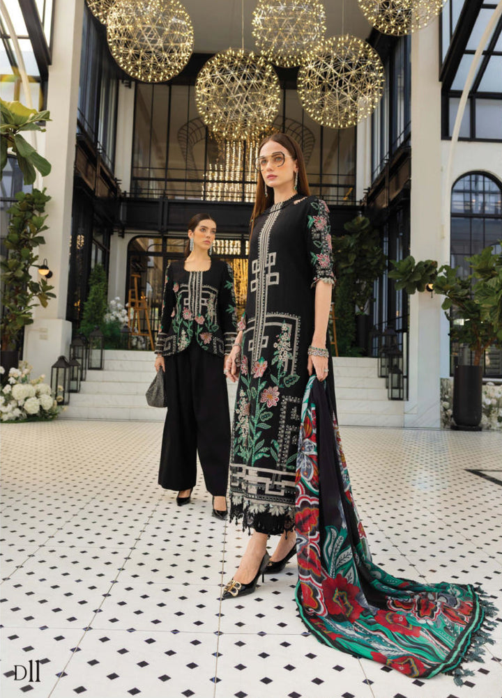 Maria B Unstitched Embroidered Lawn 3 Piece Suit MB26ULE D11 - Eid Collection