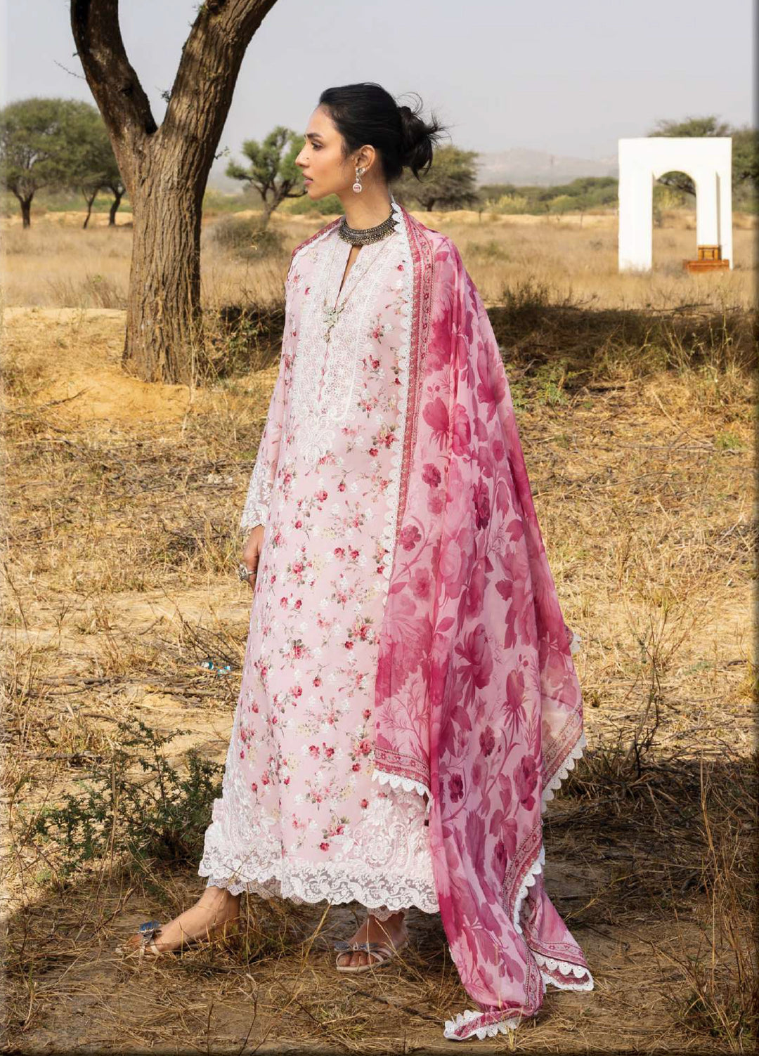 Zainab Chottani Unstitched Embroidered Luxury Lawn 3 Piece Suit ZC26ULZ D-15 ZIMAL - Summer Collection