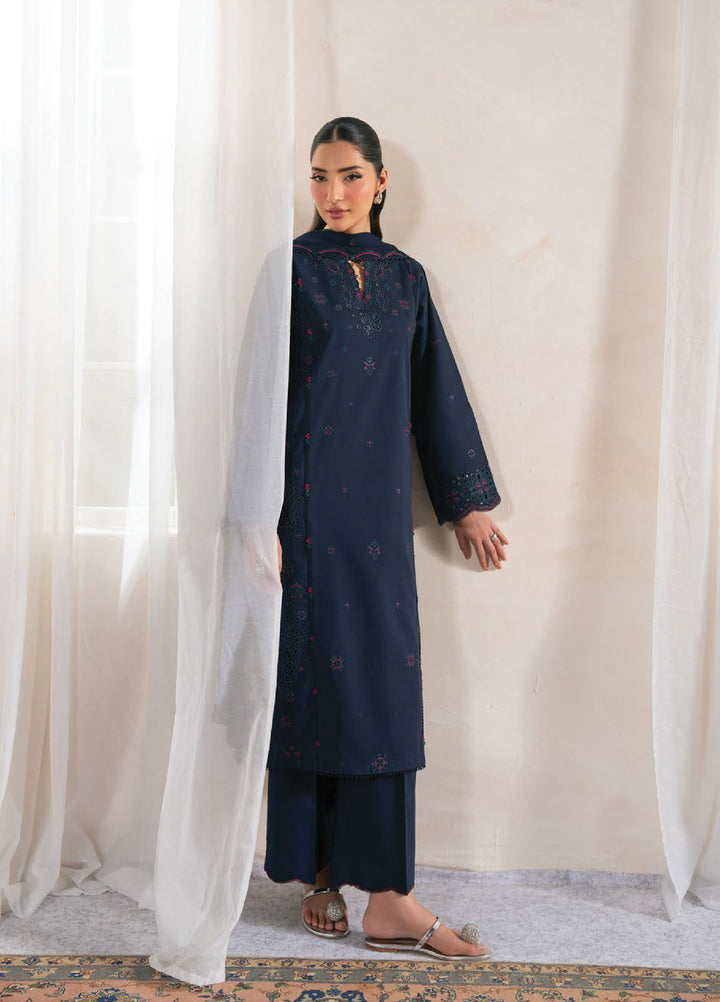 Seran Unstitched Embroidered Lawn 3 Piece Suit SN26ULLE Celune D-03 - Eid Collection