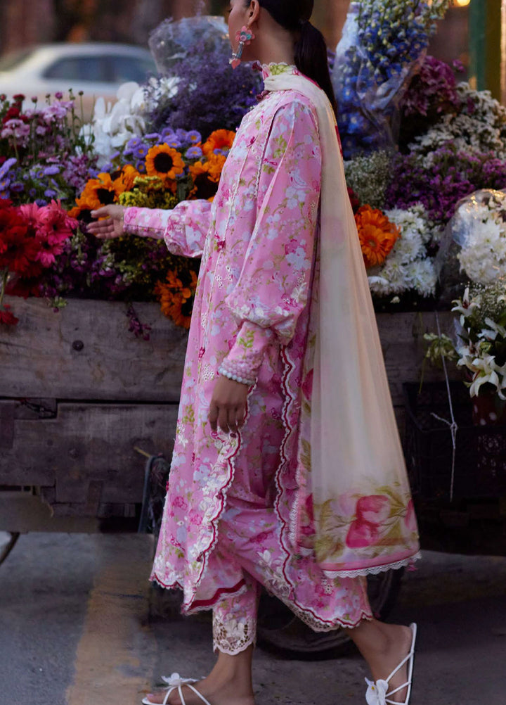 Wild Flower by Zaha Unstitched Embroidered Lawn 3 Piece Suit ZK26UWL ZF26-03 Peony Reverie - Festive Collection