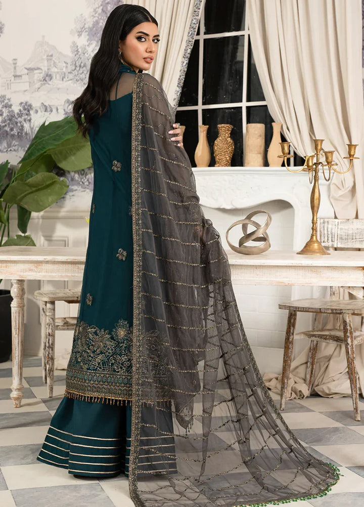 Zarif Women Unstitched Embroidered Net 3 Piece Suit ZR26UFC ZAF 04 GURIYA - Festive Collection